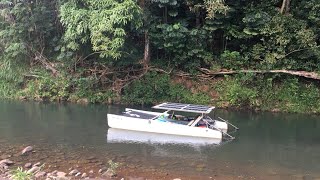 Earth Day Solar Electric Catamaran cruise up Kauai’s Kalihiwai River
