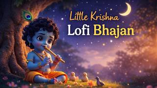Little Krishna Lofi Bhajan 🌙 | Peaceful Flute & Divine Sleep Music 💤 screenshot 1