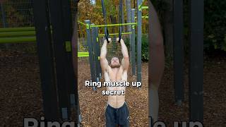 Ring muscle up tutorial 💪 #calisthenics #bodyweighttraining #streetworkout #fitness #muscleup #fit