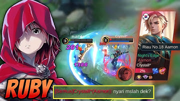Global Aamon Ga Berkutik Ketemu Ruby Damage | Build Ruby Tersakit 2022 | Top 1 Global Ruby - MLBB