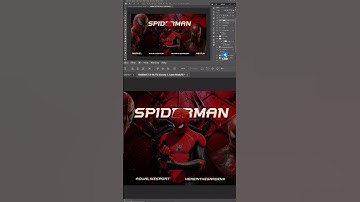 I Made Spider-Man Movie Poster in Photoshop #spiderman #photoshop #marvel #spidermanfanart