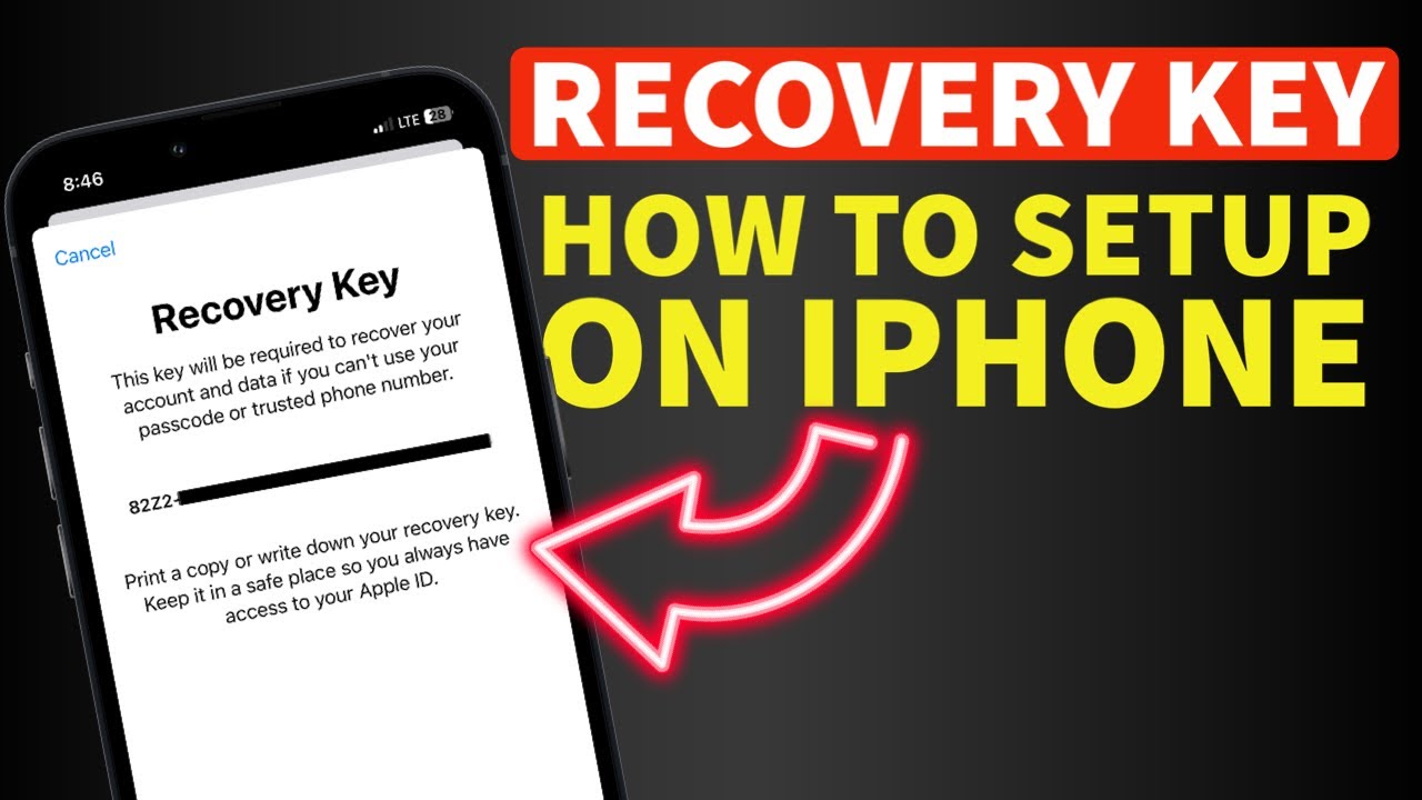 How to setup recovery key on iphone i how to create recovery key for