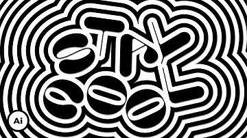 How to make OFFSET PATH Effect in Adobe Illustrator