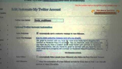 Twitter: Creating Direct Messages for Following