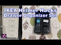 Ikea helmer hacks  drawer organizer set