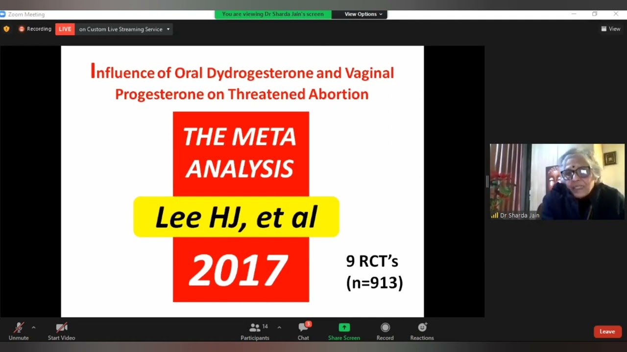 Role of Dydrogesterone In Threatened Abortion (DGF webinar on 3rd Feb 2022)