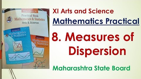 XI Mathematics Practical | 8. Measures of Dispersion