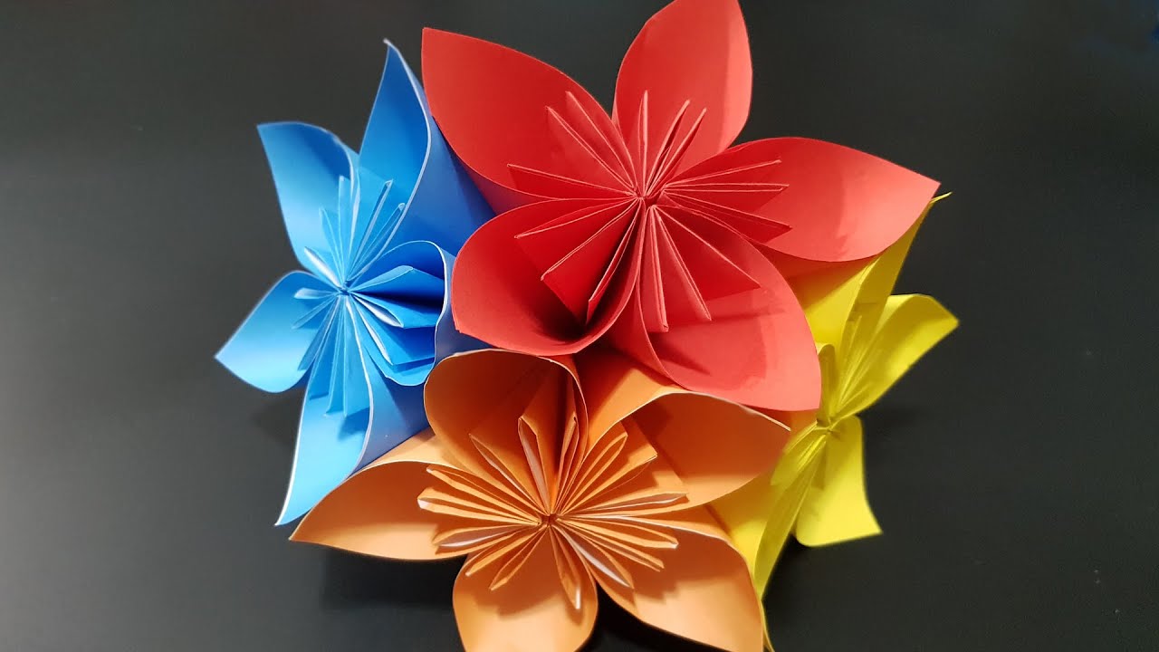 Diy Paper Craft How To Make Origami Kusudama Flower Easy Origami | My ...