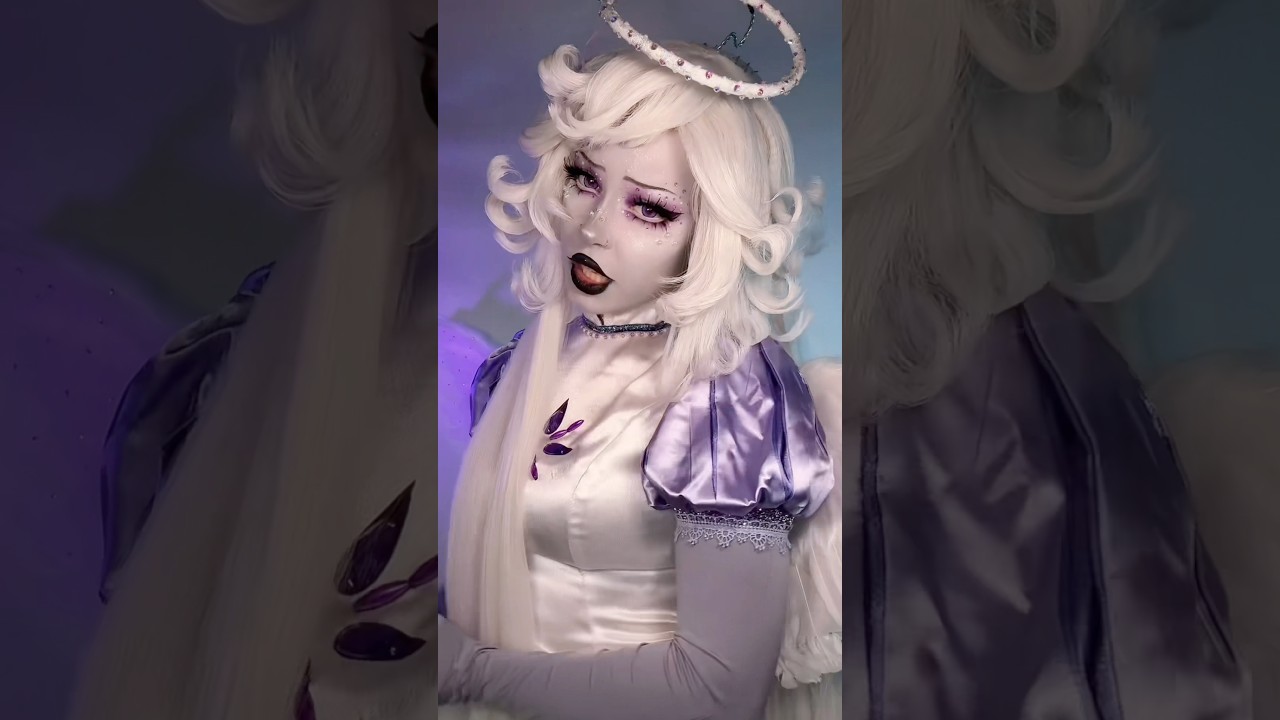 new hazbin cosplay ???? #cosplay #makeup #hazbinhotel #hazbinhotelcosplay #emily #cartoon