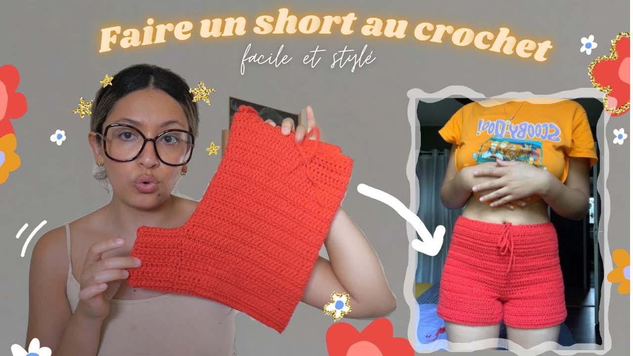 TUTO CROCHET: LE SHORT 🩳 (facile, basique ET stylé) #crochet