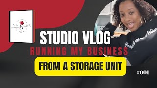 STUDIO VLOG #001 💕💕No Talking Running My Business From A Storage Unit Organize Inventory Restocking