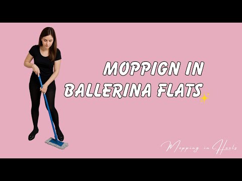 Moping in Wide Fit ballerina flats