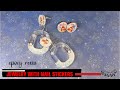 ~JustHandmade~ Easy to make epoxy resin jewelry with nail stickers DIY / WINTER PENGUINS earrings