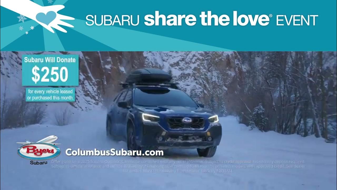 Byers Airport Subaru | Share The Love Event | December 2024 :30 - YouTube - When Is Subaru Share The Love Event 2024