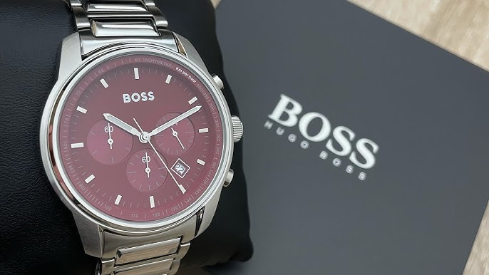 Hugo Boss Allure Blue Dial Brown Leather Men\'s Watch 1513921 (Unboxing)  @UnboxWatches - YouTube