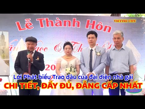 Video Bài phát biểu trao dâu của bác đại diện nhà gái rất... - youtube
