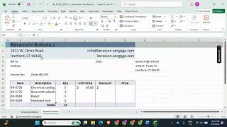 Celebrity New Perspectives Excel 365 | Module 1: End of Module Project 2 Kerasson Robotics #newperspectives Profile