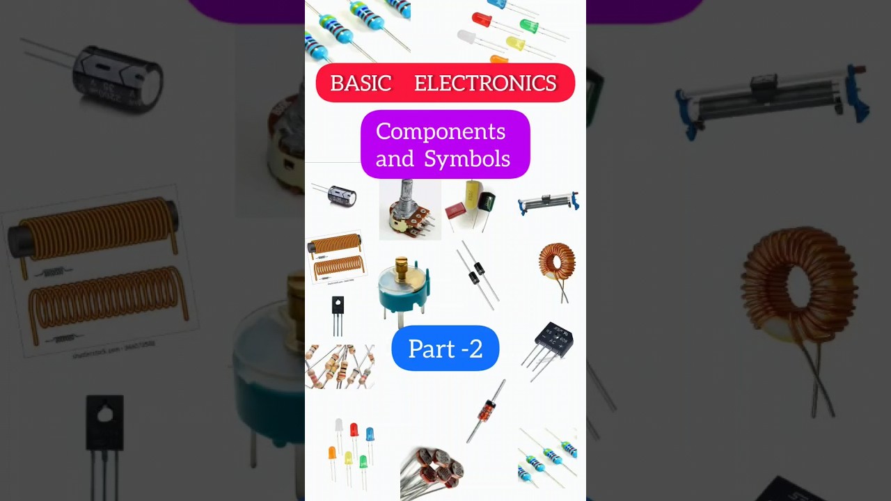 Basic Electronics || Symbols | Part-2 #electronics #tech - YouTube