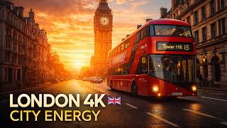 London 4K 🌆 Dreamy City Views &amp; Cinematic Landscapes | Deep House Music 🎧