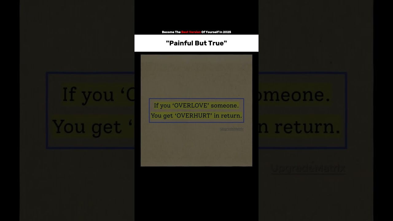 The Pain of Giving Too Much Love | 