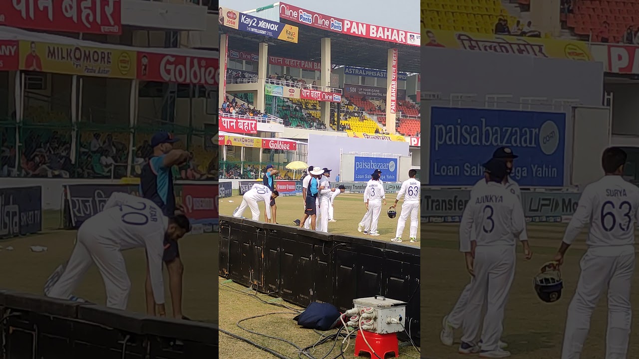 Indian Cricket team at green park stadium kanpur
