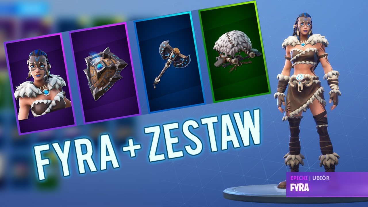 Fortnite FYRA SKIN + Cały zestaw! YouTube