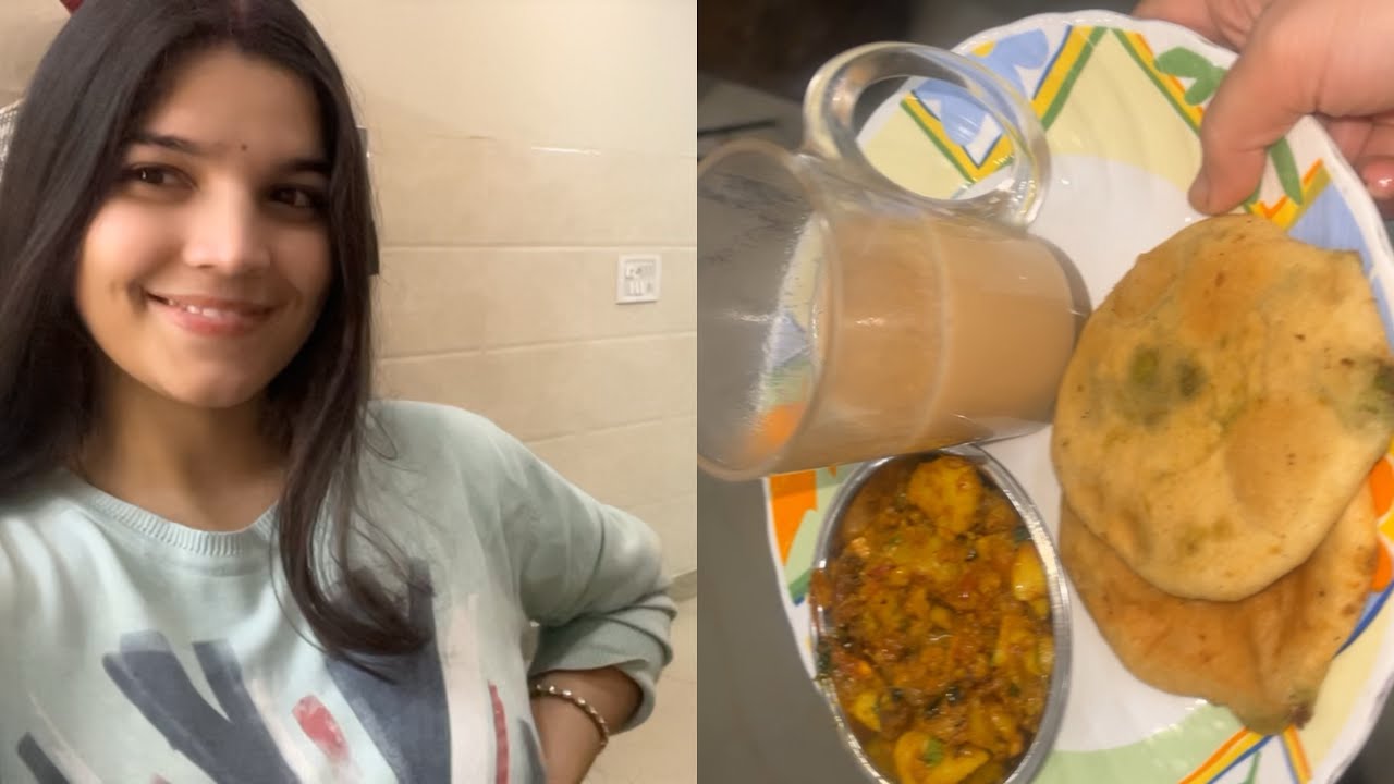 Aj sbke liye bnaya matar ki puri😋