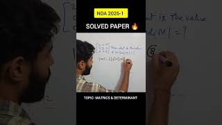 NDA 2026-1If M = [2 0 0; 0 2 0; 0 0 2], then what is the value of |M| × |adj(M)|?(a) 8(b) 64(c) 256(