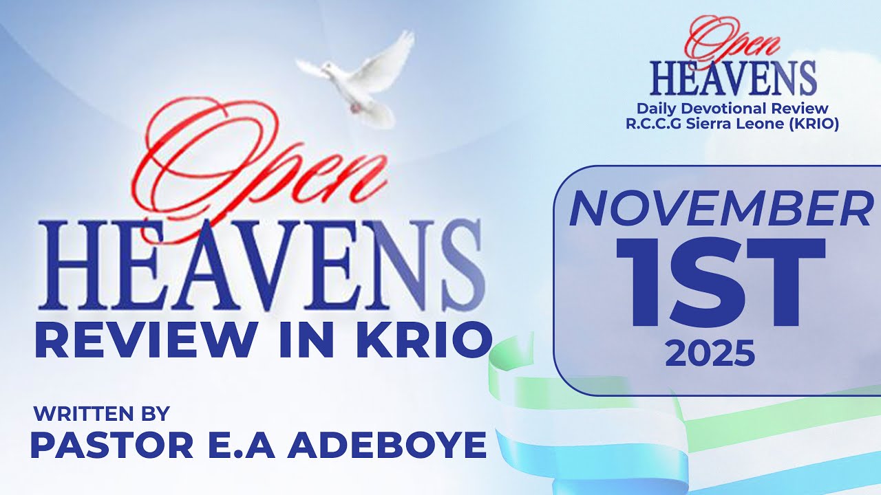 Open Heaven Devotional Krio for Today 01-11-2025 - YouTube