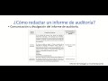 ¿Cómo redactar un informe de auditoría?