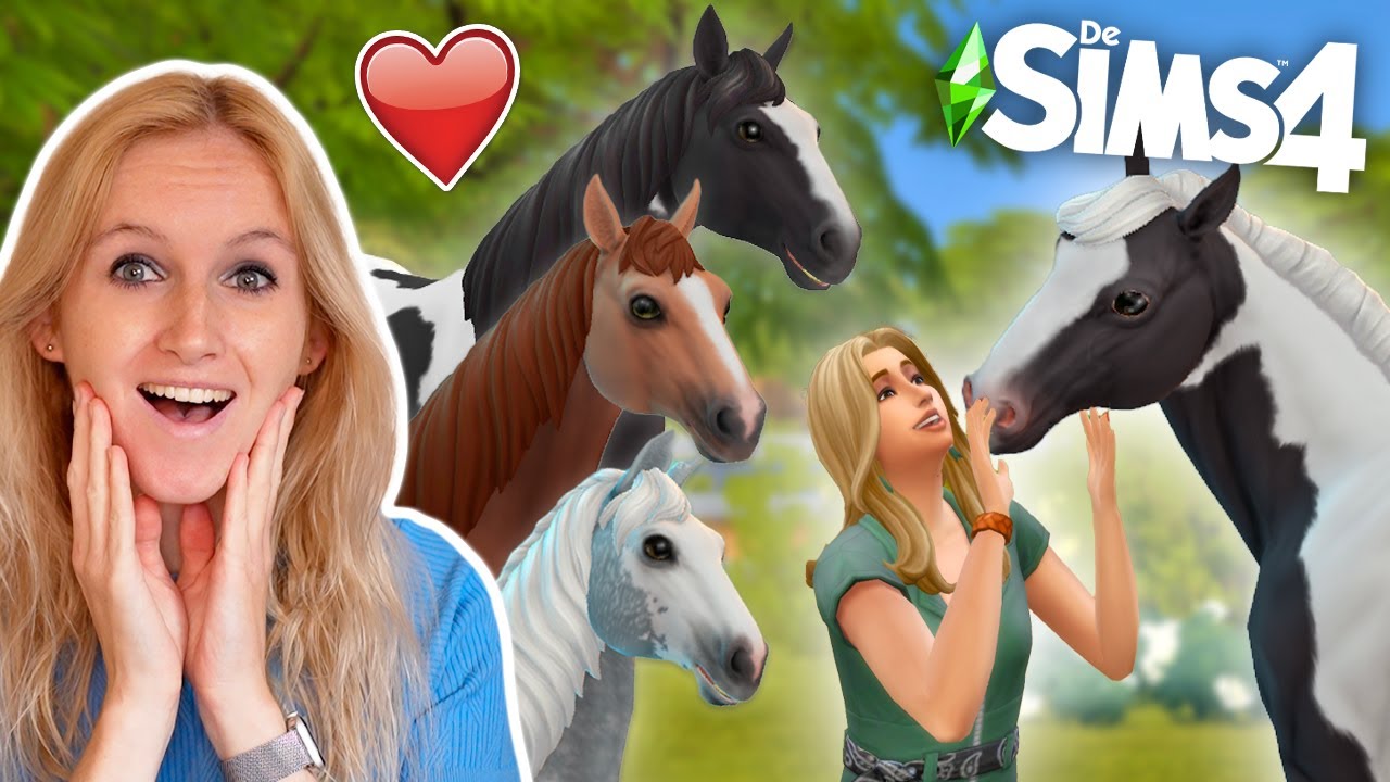 Op zoek naar mijn NIEUWE DROOMPAARD op de SIMS 4! 🤩❤️