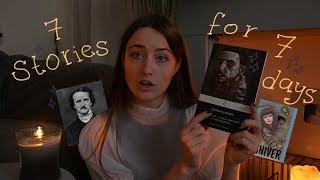 reading 7 dark stories in 7 days🕯️🎃 reading vlog