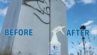 Melt away unwanted art with BLUE BEAR 680HS Hard Surface Graffiti Remover