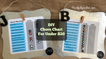 DIY Chore Chart Tutorial
