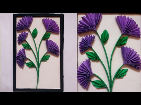 Wall Hanging Frame with Paper | Home Decor Ideas | DIY Wall Hanging ...