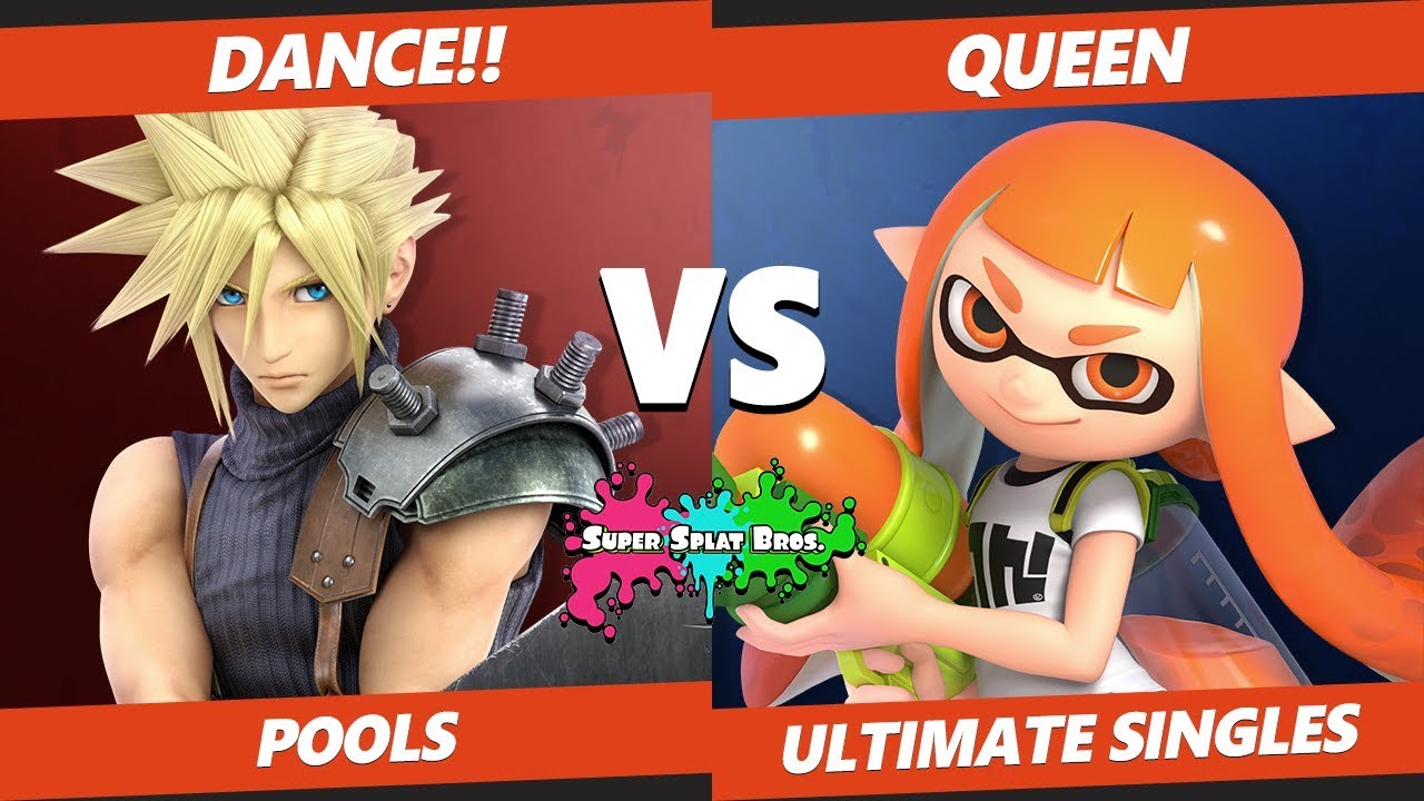 Smash Ultimate Tournament - Dance!! (Cloud) Vs. TCM | Queen (Inkling, Cloud) Splat Bros SSBU Pools