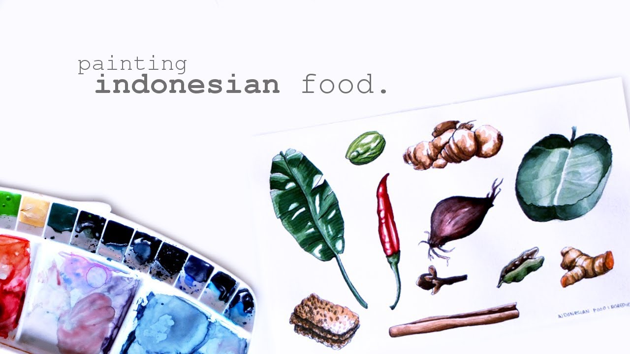 Watercolor Painting Process 