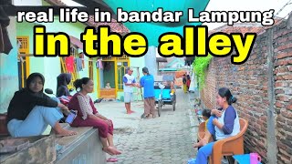 BAYANGKAN KETIKA ANDA YG BERJALAN di GANGGANG INI! | ASMR WALK in Alleys at bandar Lampung City