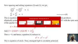 Polarization of Light Part II