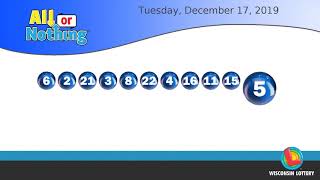 WI Lottery DailyLotto_AoN 12/17/2019