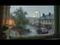 Cozy Rain on Window 4K -  Free No Copyright Relaxing Rain Looping Background