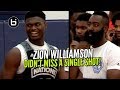 Zion Williamson Didn't Miss a Shot In Front of James Harden! Adidas Nations Raw Highlights