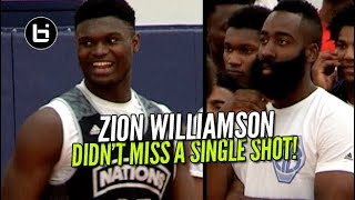 Zion Williamson Didn't Miss a Shot In Front of James Harden! Adidas Nations Raw Highlights
