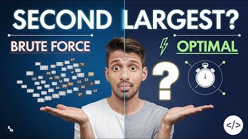 "Find the Second Largest Element in an Array: Brute Force vs Optimal Approach Explained!"