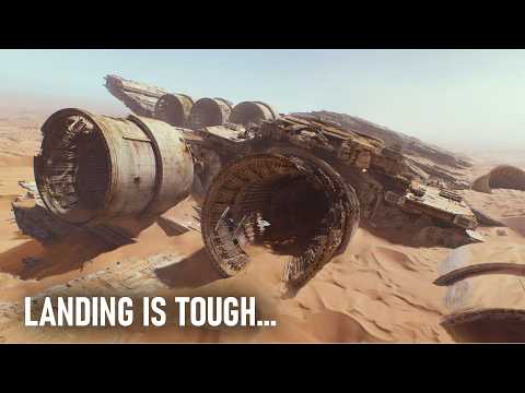 The Physics of Landing a Mile-Long Starship is Insane...