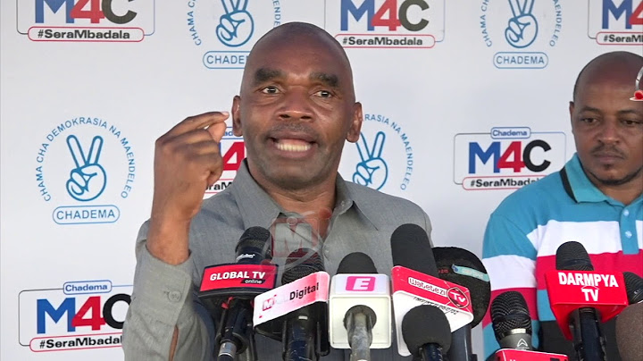 CHADEMA YAKUSANYA SH312MILIONI, YATOA UFAFANUZI KUHUSU FAINI YA MCH MSIGWA