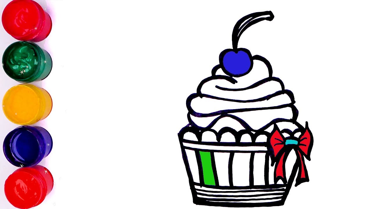 Учим Английский Рисуем вкусный Маффин Julia Toy Art