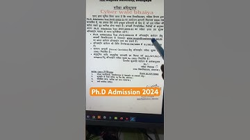 Ph.D Asmission !! Magadh university phd admission !! Pat 2024 #ppup #pu #phdinterview