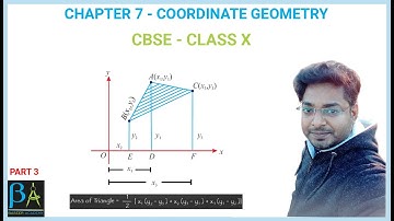 CHAPTER 7 - COORDINATE GEOMETRY - CBSE CLASS 10 - EXERCISE 7.3