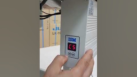 ISM MOTOR SV-860 초기화방법